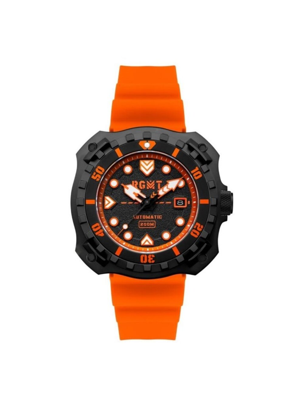 NWT Rgmt Minesweep Automatic Black Dial Men's Watch